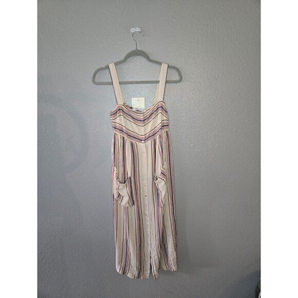 Zara Women's Striped Button Down Maxi Dress Size Small - Picture 1 of 8